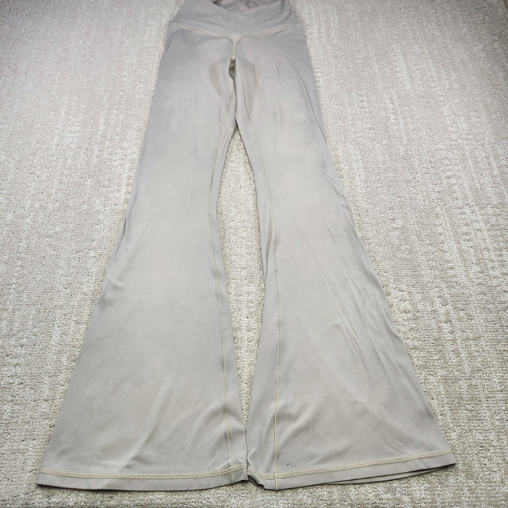Aerie Pants Women Medium Crossover Flare Leggings Hi Waisted Yoga Stretch‎